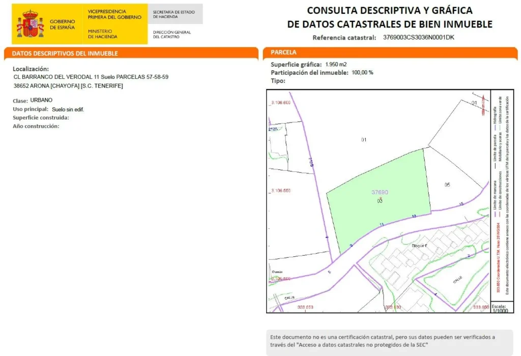 Parcela en Chayofa, Arona 5
